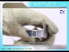 AG4 1.4mm met 304 schroeven met blauw dubbel Antiroest het Balkon Onzichtbaar Traliewerk van de stootkussenveiligheid