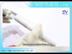 AL 1.5mm met GI schroeven met het blauwe dubbele Spoor van het stootkussen Onzichtbare Aluminium