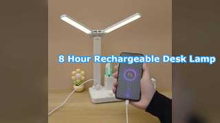 Oplaadbare LED-bureaulamp met aanraakbediening, batterij van 8 uur