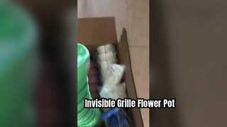 Onzichtbare roosterbloempot in hoogbouwgebouw