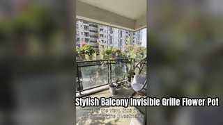 Witte onzichtbare grillaccessoires Onzichtbare grill bloempot