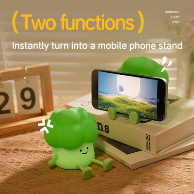 Broccoli nachtlicht groente oplaadbare lamp USB cartoon siliconen kinderen kind slaapkamer decoratie verjaardagscadeau