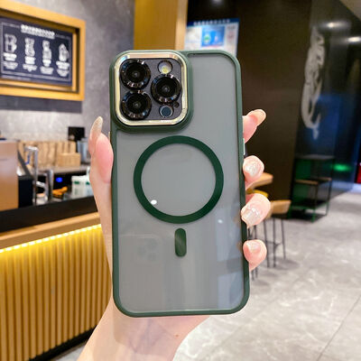 Mode Magnetische Semi-transparante Telefoonhoes Schokbestendig iPhone 17