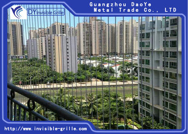Safety Solution Stainless Steel Wire Grill Aluminium For The Balcony Invisible Grille