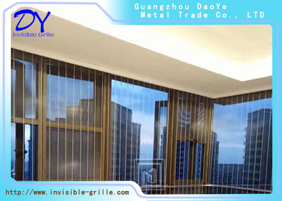 Verticale Onzichtbare Grill 201 van het Veiligheidsbalkon 202 301 304 316 Roestvrij staalmateriaal