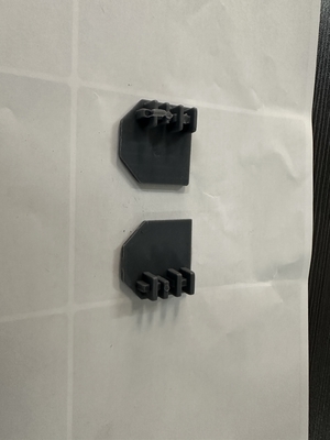 Veiligheid Onzichtbare roosters Aluminium spoor AG3/4 Grijze eindkap Onzichtbare grill accessoires