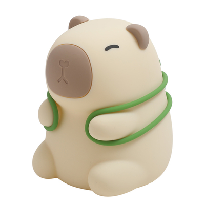 Custom Logo Capybara Kinderen Gift Slaapkamer Lief Zachte zachte Lamp Kleur Grijp Honden Silicone Nachtlicht