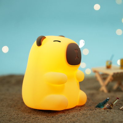 Nieuwe aankomst Zeven Kleuren Silicone Capybara Nachtlamp Verjaardagscadeautjes Nachtlicht