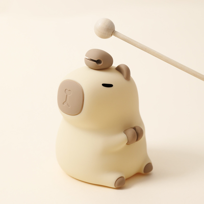 Moderne design Silicone Capybara nachtlamp Draagbare USB oplaadbare LED-lichtbron Touch Control Dierenlamp Voor slaapkamer