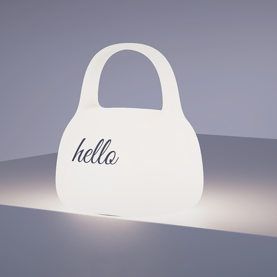 DIY Creatief Geschenk Handtas Silicone Klaplamp Met Tijd Beddekoratie Atmosfeer Slaapnachtlicht
