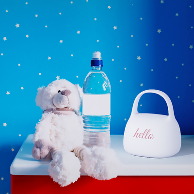 DIY Creatief Geschenk Handtas Silicone Klaplamp Met Tijd Beddekoratie Atmosfeer Slaapnachtlicht