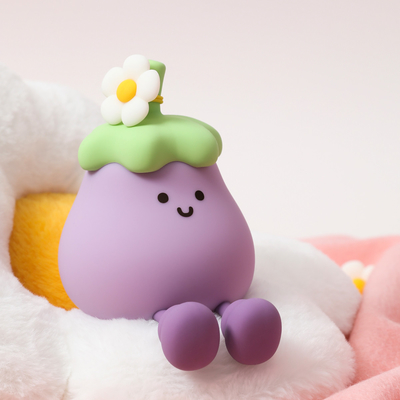 Groenten Kleine aubergine Silicone lampen USB oplaadbare slaapkamer Bedside Pat nachtlichten voor cadeautjes