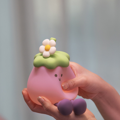 Groenten Kleine aubergine Silicone lampen USB oplaadbare slaapkamer Bedside Pat nachtlichten voor cadeautjes