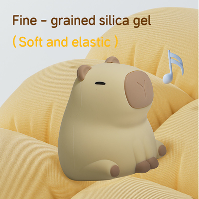 Creatief Capybara LED nachtlicht schattig siliconen tafellamp voor kinderkamer slimme thuis cadeau