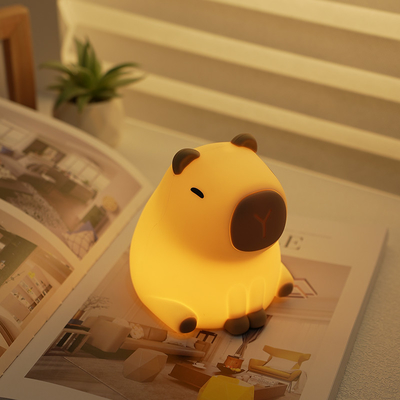 Creatief Capybara LED nachtlicht schattig siliconen tafellamp voor kinderkamer slimme thuis cadeau