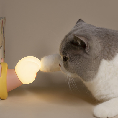 Fabriek schattig slapen controle CAT PAW USB slaapkamer lampen Silicone lamp oplaadbare touch licht Silicone nachtlicht