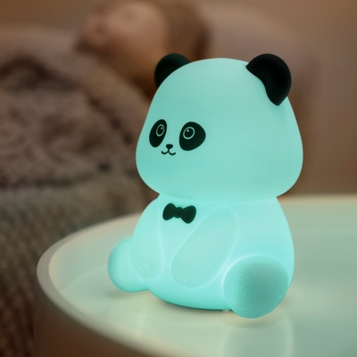 Gentleman Panda Night Light Kneading en stressverlichting Office Ornament Bedhead Companion Sleep LED Desk Lamp