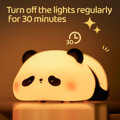 Aanpassing Silicone Nachtlicht Panda Usb Oplaadbare Tafel Led Lamp Nachtlicht Silicone Nachtlichten Voor Kinderkamer