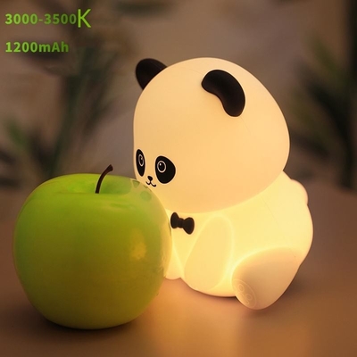 Gentleman Panda Night Light Kneading en stressverlichting Office Ornament Bedhead Companion Sleep LED Desk Lamp