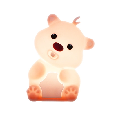 Leuke beervorm Silicone nachtlicht Silicone slaapkamer decor Tafel oplaadbare bedlamp