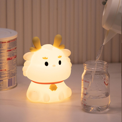 Smart Voice Dragon Charge Met Slaap Silicone Pat Creatief Nachtlicht Geschenk Kleurrijke Atmosfeer Licht