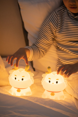 Smart Voice Dragon Charge Met Slaap Silicone Pat Creatief Nachtlicht Geschenk Kleurrijke Atmosfeer Licht