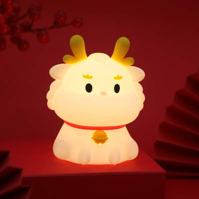 LED USB oplaadbare dimmende draak touch cartoon schattig slaapkamer decor siliconen baby loge tafellamp nachtlicht