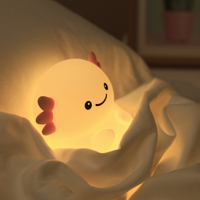 Moderne design Silicone nachtlicht schattig LED Warm wit kleurrijk nacht voor kinderen slaapkamer Touch Control