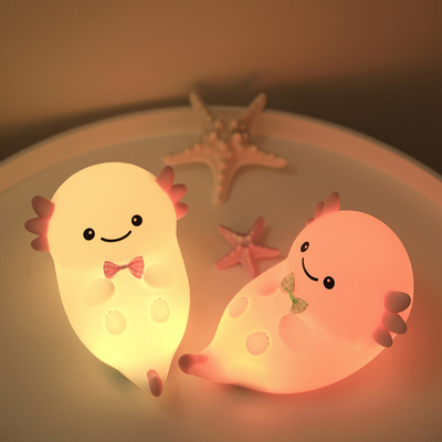 Moderne huis USB nachtlicht Hexagonale dinosaurus baby vis LED met aanraaksensor Kleurrijk siliconen oplaadbaar licht