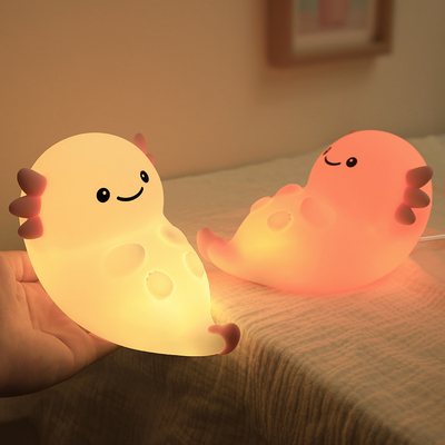 Moderne design Silicone nachtlicht schattig LED Warm wit kleurrijk nacht voor kinderen slaapkamer Touch Control