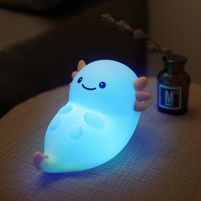 Moderne huis USB nachtlicht Hexagonale dinosaurus baby vis LED met aanraaksensor Kleurrijk siliconen oplaadbaar licht