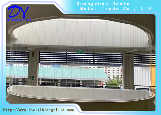 Vertical Opening Fixed Invisible Grille for Enhanced Security in Indoor and Outdoor Environments