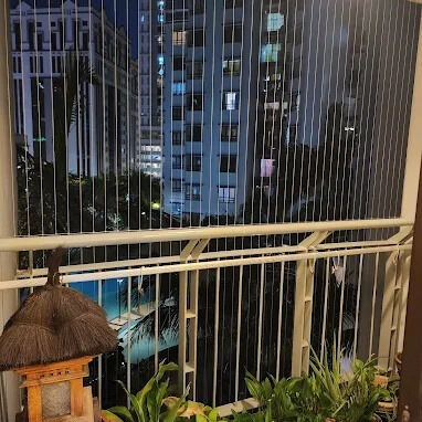 Balkon Onzichtbaar rooster Doorzichtig gaas Veiligheid Duurzaamheid Moderne gebouwen