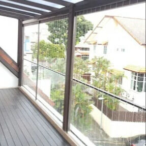 Balkon Onzichtbaar rooster Doorzichtig gaas Veiligheid Duurzaamheid Moderne gebouwen