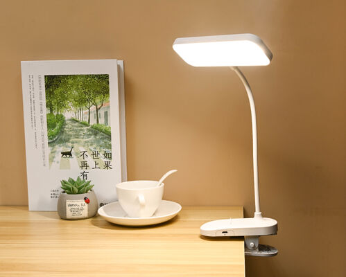 Moderne touch tafellampen met flexibele clip dimming bureaulamp-batterij aangedreven voor lezen en studeren decoratieve klemmen