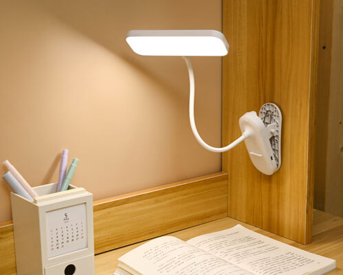Moderne touch tafellampen met flexibele clip dimming bureaulamp-batterij aangedreven voor lezen en studeren decoratieve klemmen