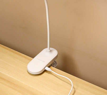 Groothandel Kinderen Moderne LED tafellamp Neck Clip-On Touch Control USB Oplaadbaar Witte nachtlicht voor studenten' studie