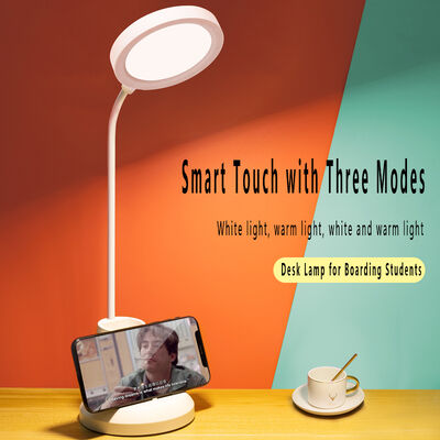 Moderne eenvoudige penhouder bureaulamp LED oplaadbare plug-in oogbescherming studielamp college slaapkamer leeslamp aanraking