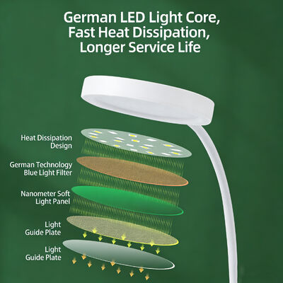 Moderne eenvoudige penhouder bureaulamp LED oplaadbare plug-in oogbescherming studielamp college slaapkamer leeslamp aanraking