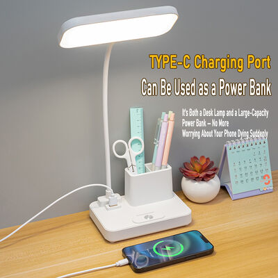 Powerbank Functie Desk Lamp LED Student Dedicated Desk Lamp Pen Holder Desk Lamp Slaapkamer Nachtlicht Bedlamp