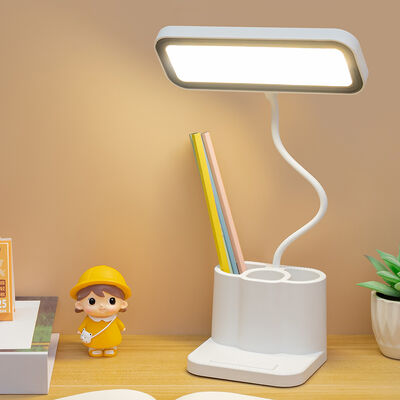 Noordse LED-tafellamp met USB-stekker Modern design Boeklicht voor nachtstudie Thuis Speciaal cadeau Bureaulamp Slang Penhouder