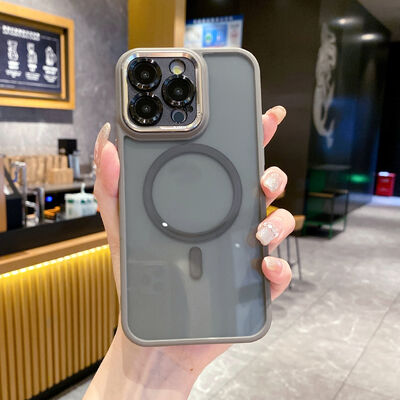 Mode Magnetische Semi-transparante Telefoonhoes Schokbestendig iPhone 17