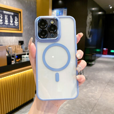 Mode Magnetische Semi-transparante Telefoonhoes Schokbestendig iPhone 17