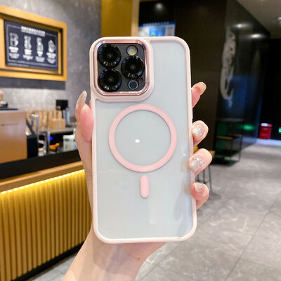 Mode Magnetische Semi-transparante Telefoonhoes Schokbestendig iPhone 17