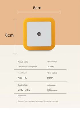 Leuke nachtlamp zacht licht bewegingssensor ontspannen en veilig's nachts