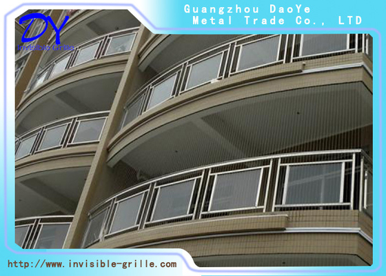 316 Grade Aircraft Deck Cable House Onzichtbare veiligheidsgrill voor balkon