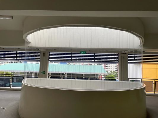 Aluminium op maat gemaakte onzichtbare veiligheid balkon grill Grootte 6m Set Balkon beveiligingsoplossing voor moderne architectonische ontwerpen