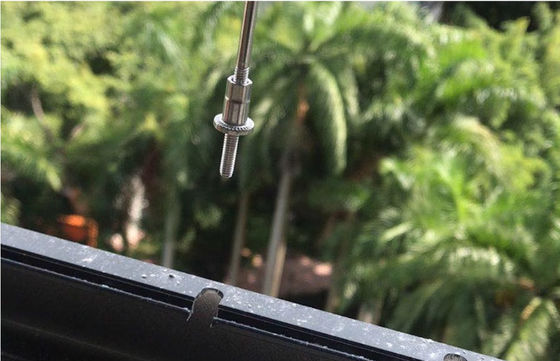 Hoogste kwaliteit roestvrij staalkabel Vaste staaldraad grill melkwit zwart grijs zwaar draad mesh paneel Corrosiebestendige