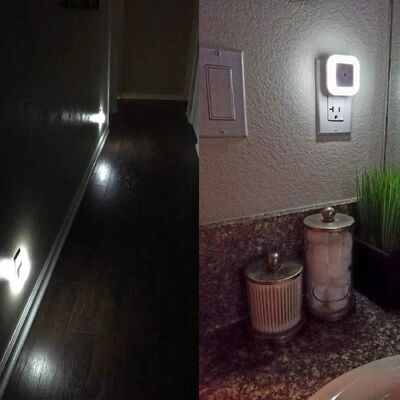 0.5W Plug-in LED-nachtlichtlamp met Smart Sensor Duisternis tot dageraad Sensor Daglicht Wit
