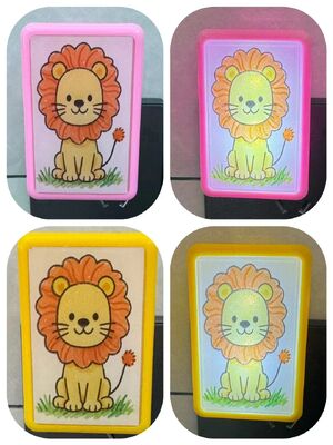 Nachtlampje met stekker, schattige uitstraling, plastic basis, biedt handige nachtverlichting voor thuis en kantoor